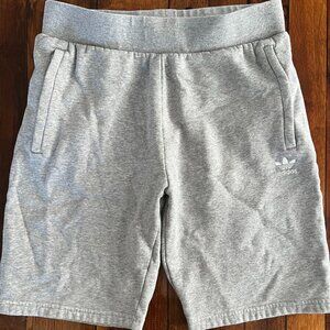 Adidas Grey Boys Athletic Shorts Size L, 13-14Y